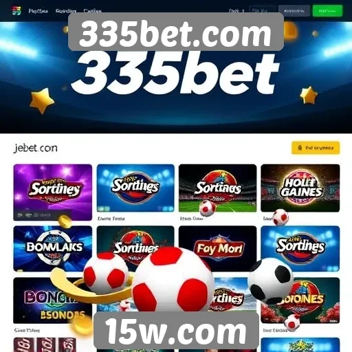 Variedade de jogos disponíveis na 335bet